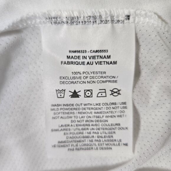 Nike Pro Elite Uganda Team Issued Running White T Shirt CU8875-100 Mens Small - Picture 4 of 7